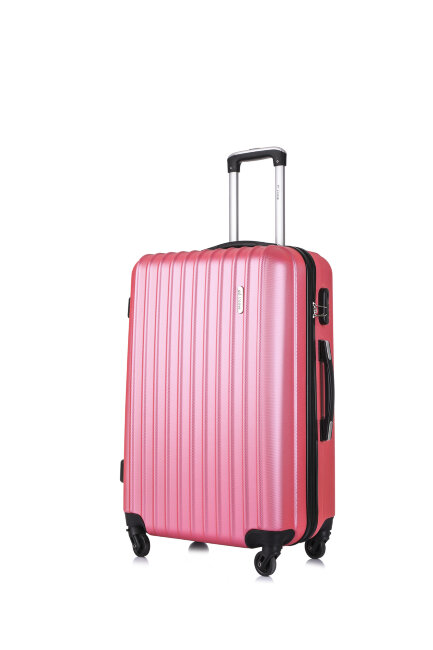 Чемодан Краби L розовый
