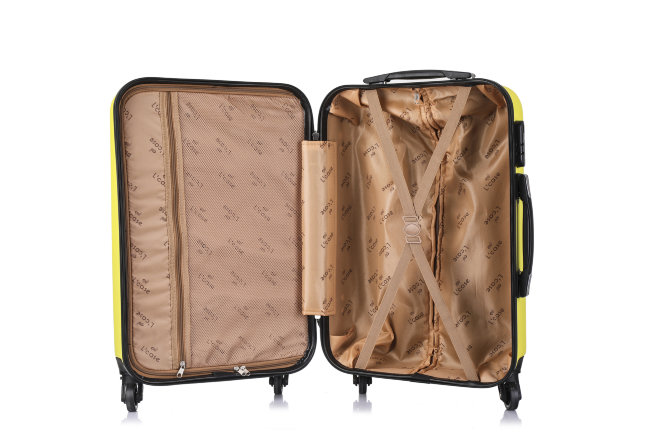 Чемодан Краби L желтый