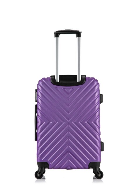 Чемодан  New-Dehli М фиолетовый