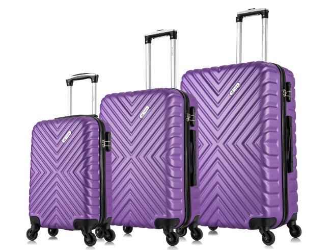 Чемодан  New-Dehli М фиолетовый