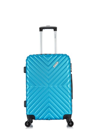 Чемодан New-Dehli М светло-синий Чемодан New-Dehli М светло-синий
