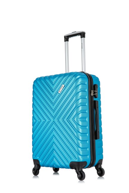 Чемодан  New-Dehli М светло-синий
